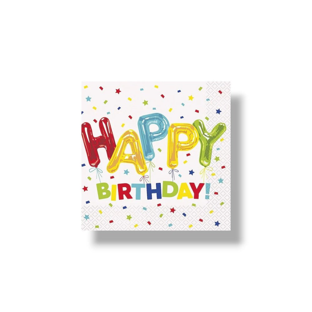 Servilleta G Happy Birthday Balloon C/16