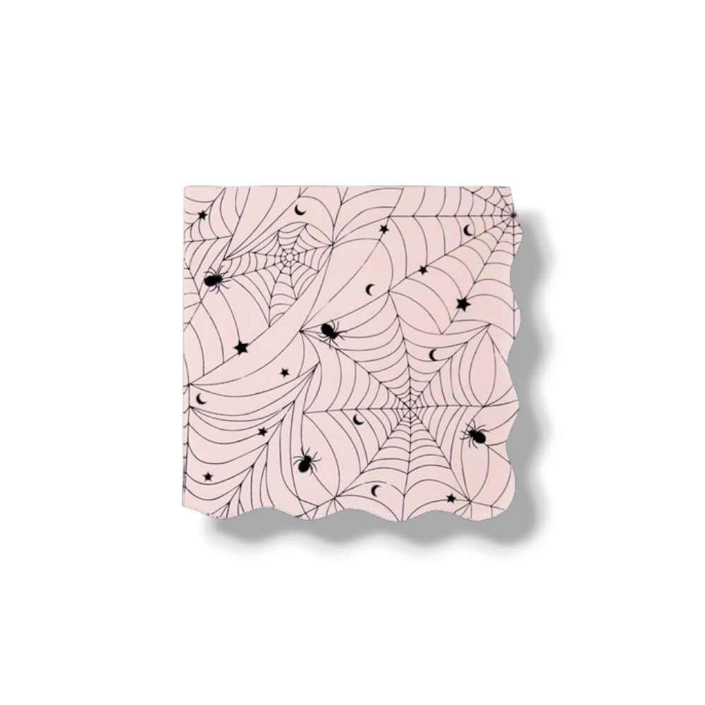 Servilleta G Pink Spider Web C/20