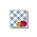 G Pumpkin and Gingham Napkin C/16