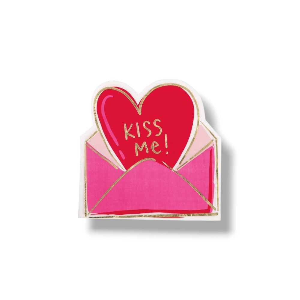 Napkin G Red and Pink Valentine C/16