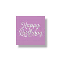 Servilleta G Silver & Bright Happy Birthday C/16