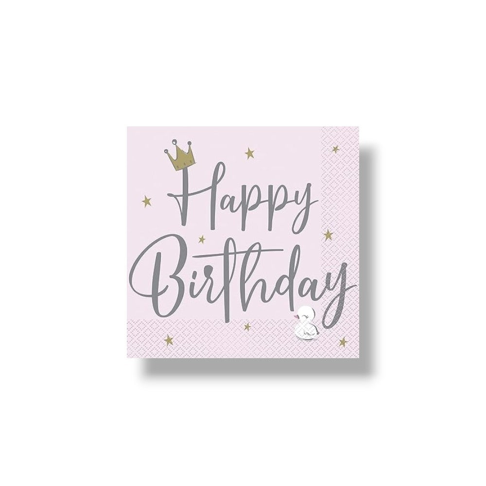 Servilleta G Swan Birthday C/16