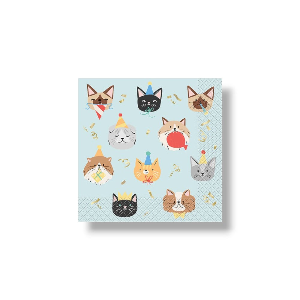 Servilleta Pawty Animals Cat C/16