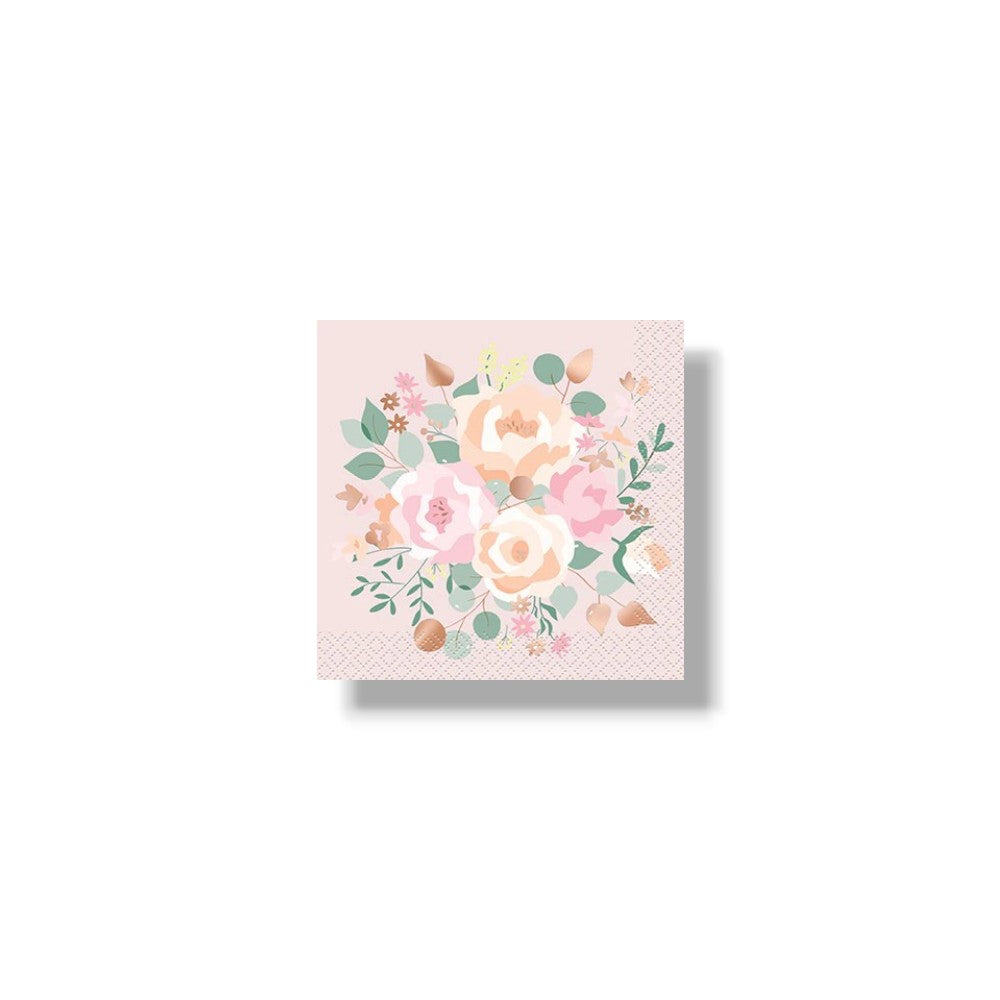 CH Pink Blooms Napkin C/16