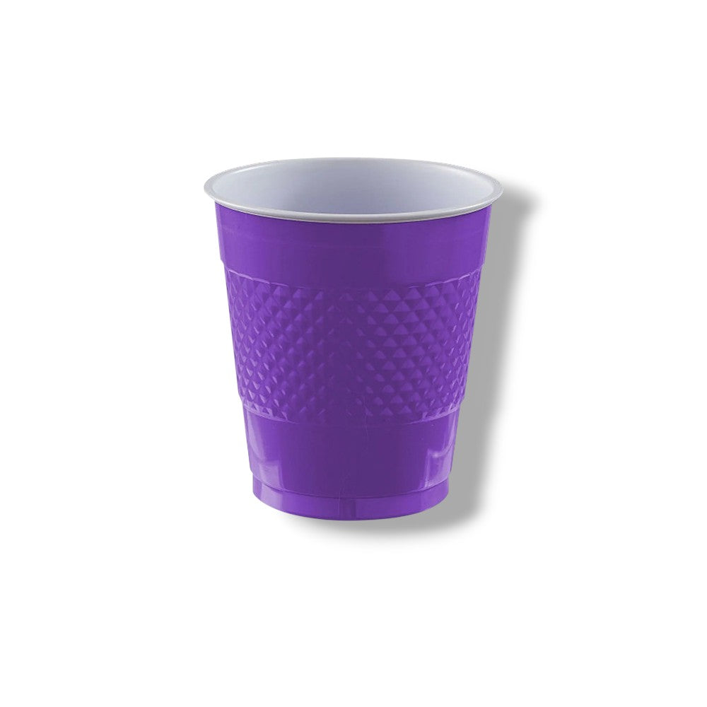 Vaso Plastico 12oz Morado C/20