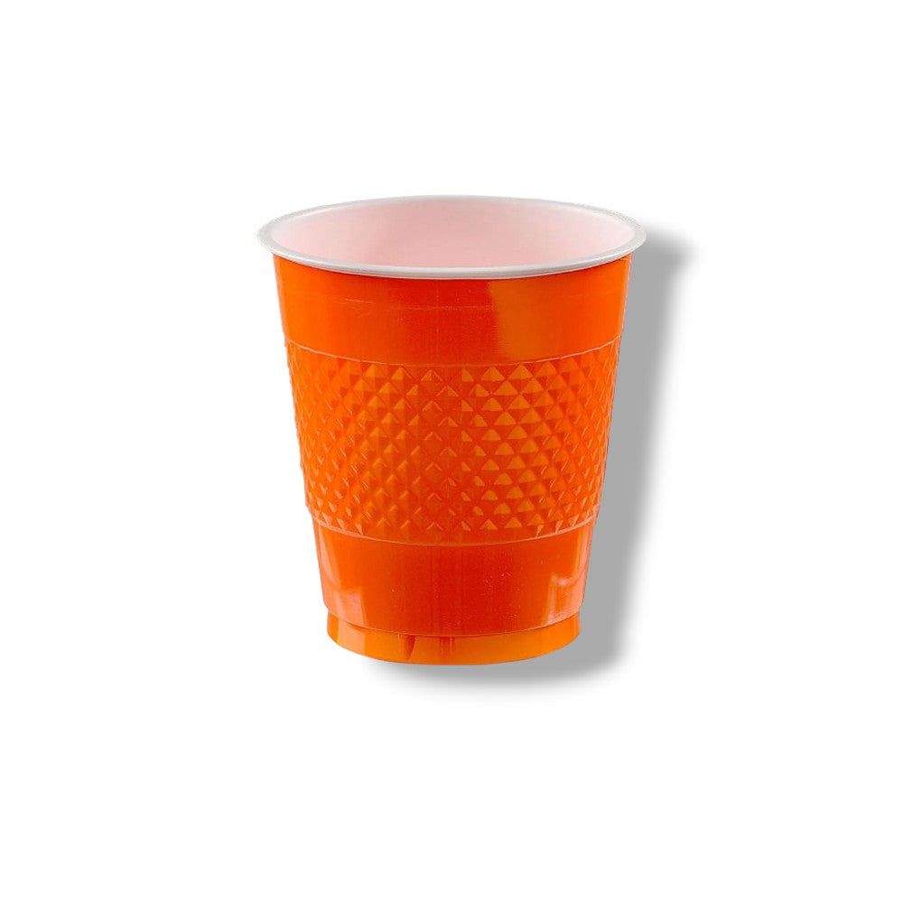 Vaso Plastico 12oz Naranja C/20