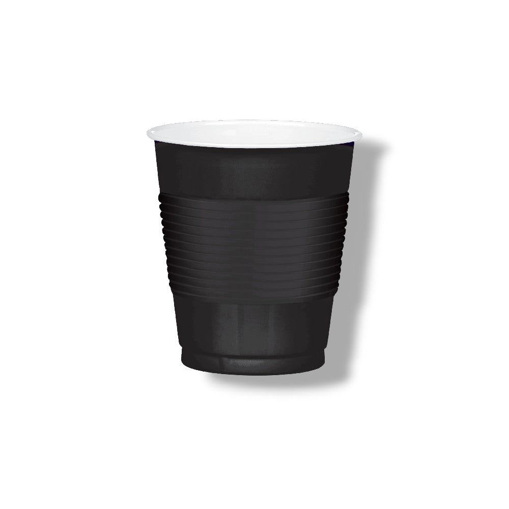 12oz Black Plastic Cups (20 Count)