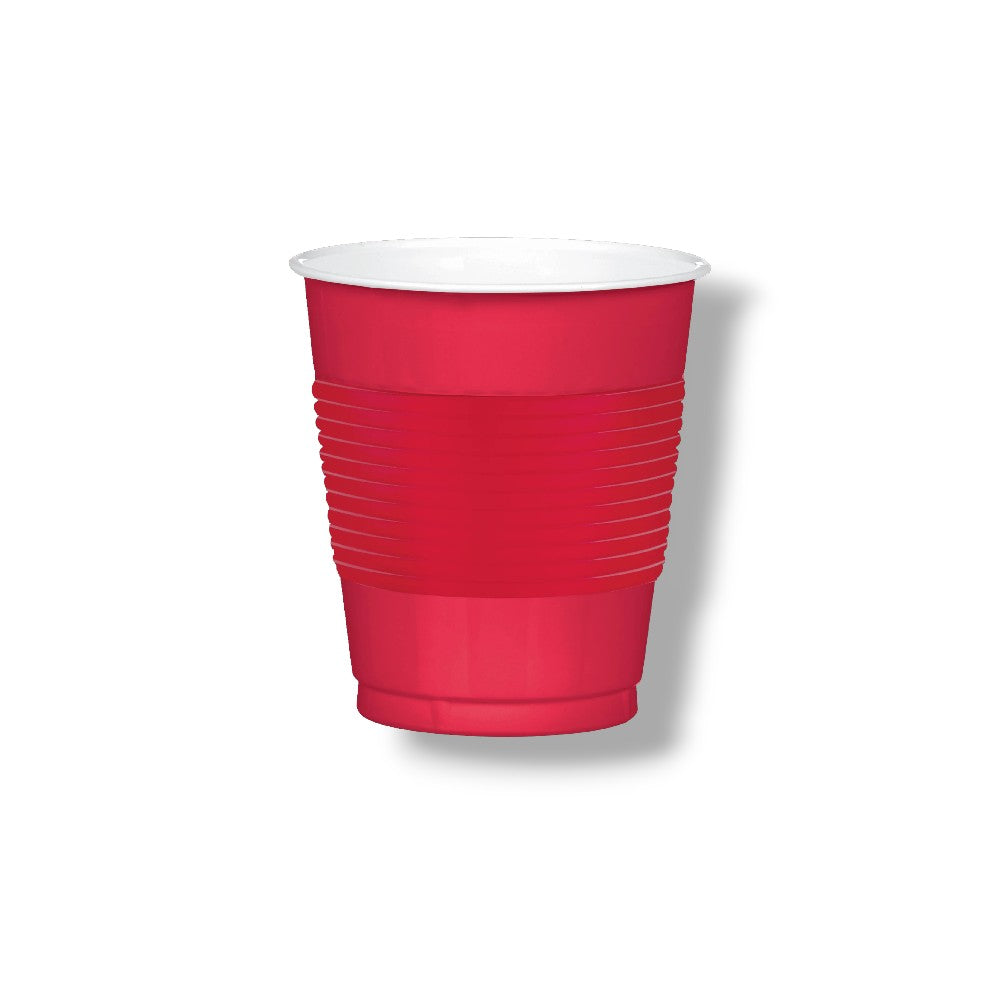 Vaso Plastico 12oz Rojo C/20