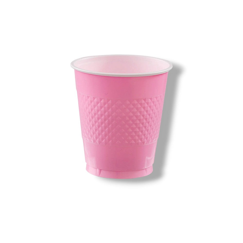 Vaso Plastico 12oz Rosa Bebe C/20