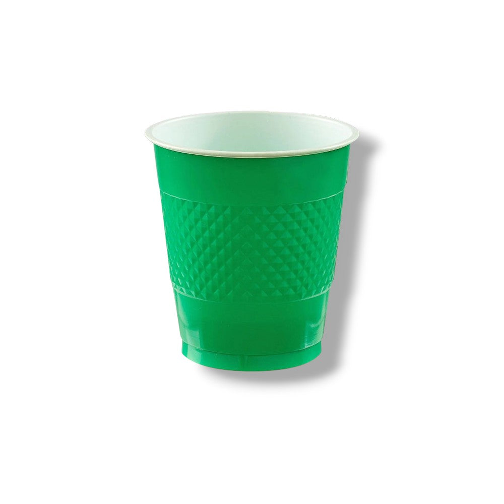 Vaso Plastico 12oz Verde Bandera C/20