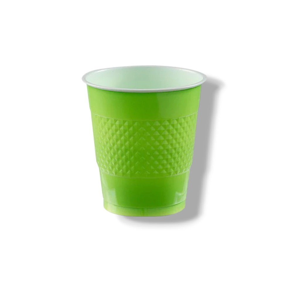 Vaso Plastico 12oz Verde Kiwi C/20