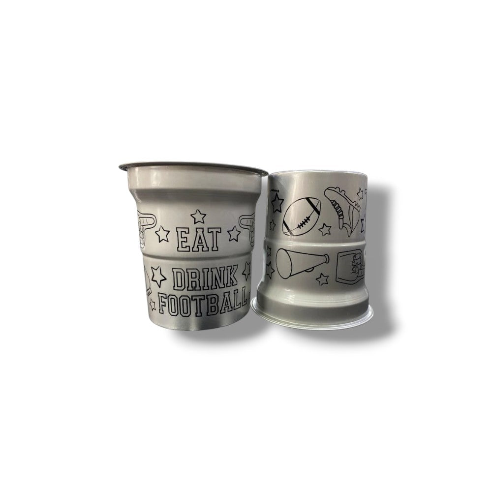 Vaso 16oz Game Face Football C/4