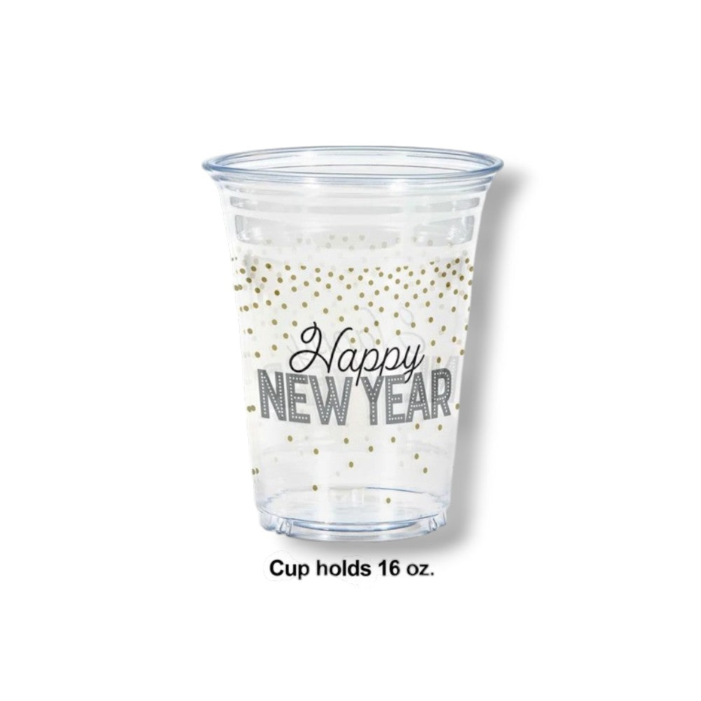 Vaso 16oz Happy New Year C/8