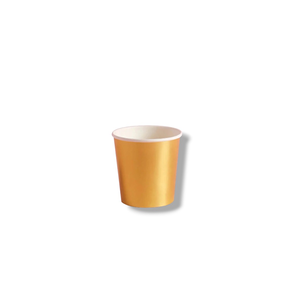 Vaso 4oz Foil Dorado C/10