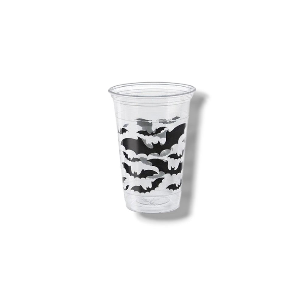 16oz Black Bats Halloween Glasses C/8