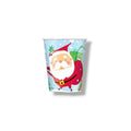 Vaso 9oz ColorFul Santa  C/8