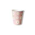 Vaso 9oz Flores C/8
