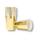Vaso 9oz Foil Dorado C/8