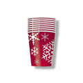 Vaso 9 Oz Rojo Holiday C/8