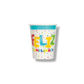 Vaso Feliz Cumpleaños C/8