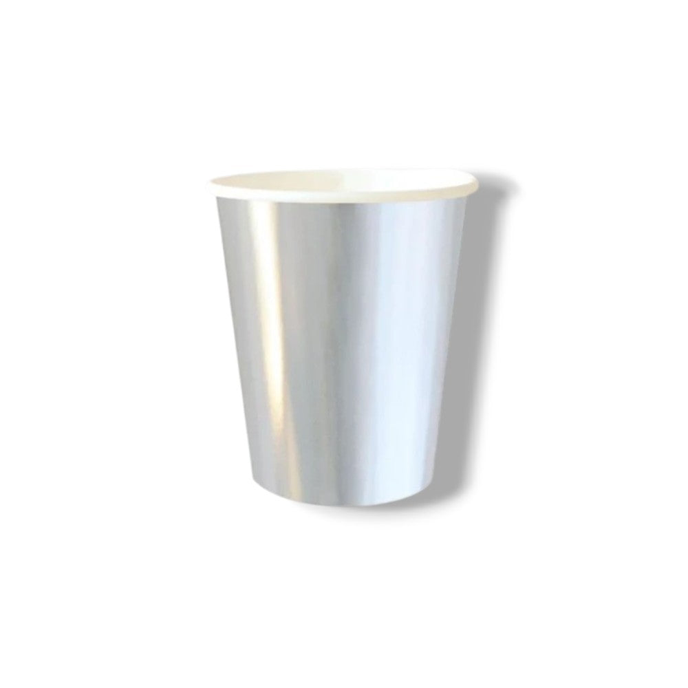 Vaso Foil Plata C/8