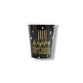 Vaso Metallic Happy Birthday C/8