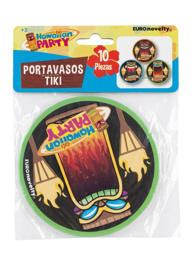 Porta Vasos Para Bebidas Tiki C/10