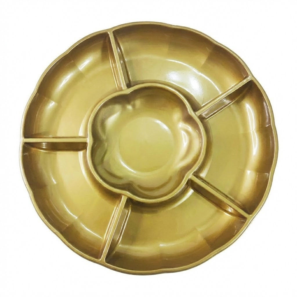 Charola Con Division Dorado C/3