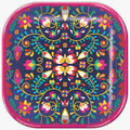 Plato 9" Fiesta Clasica Huichol C/6