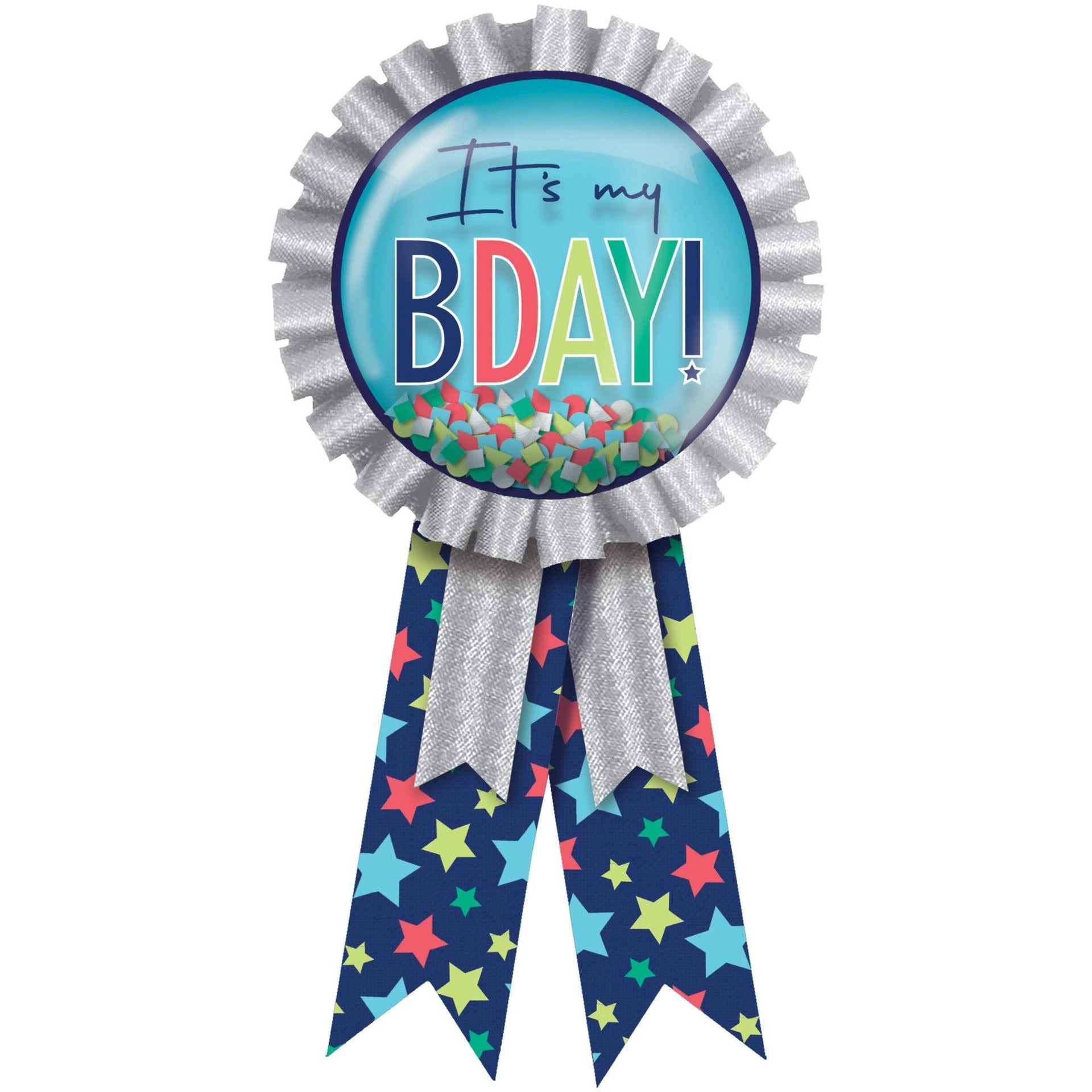 It's My Birthday Confetti Award Ribbon  C/1