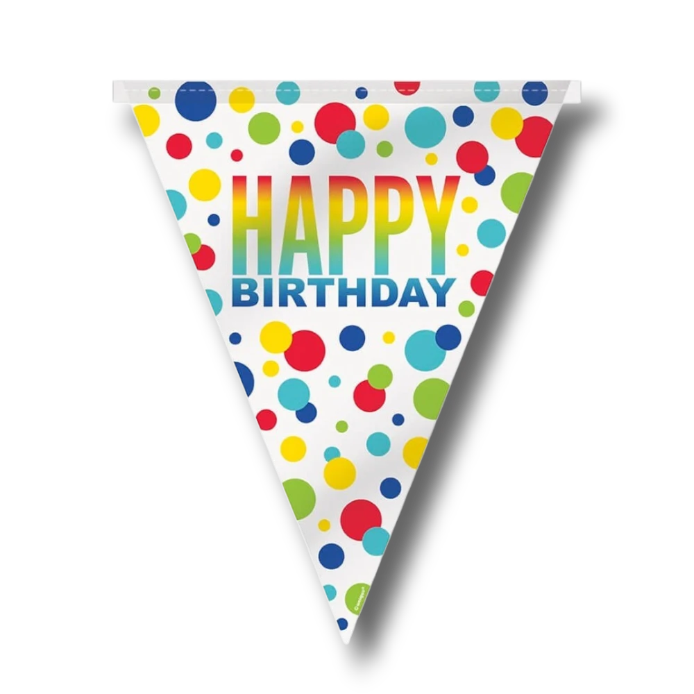 Banner Banderines Rainbow HBD C/12