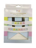 Happy Birthday Foil Banner Pastel Color C/1