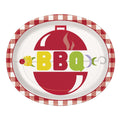 Classic BBQ Oval Plate C/8