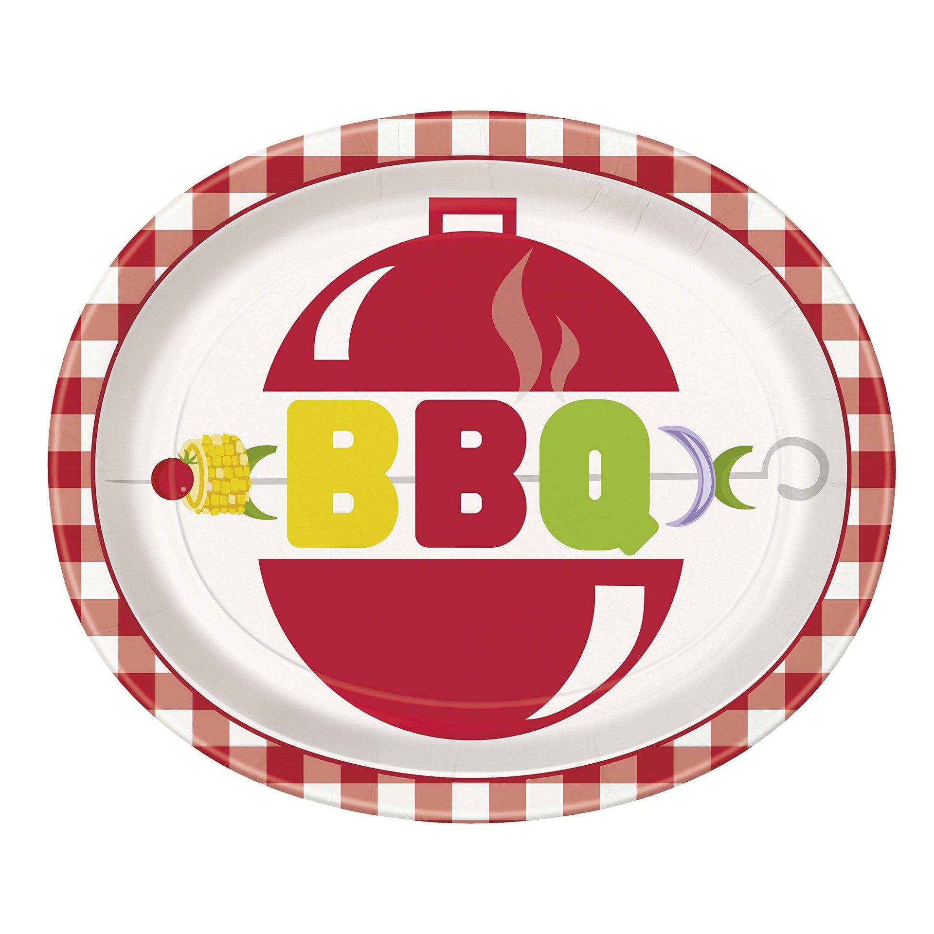 Classic BBQ Oval Plate C/8