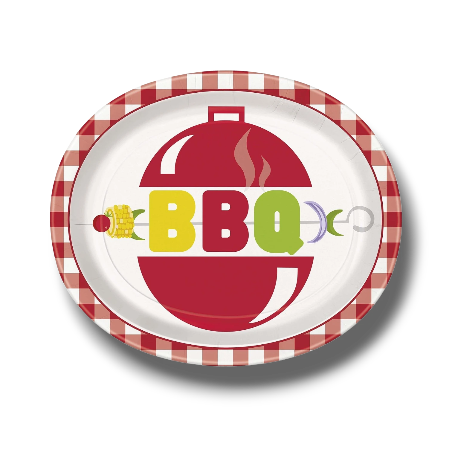 Classic BBQ Oval Plate C/8