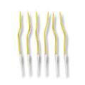 Vela Curva en Espiral Dorado C/6
