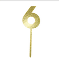 Cake Topper Number 6 C/1