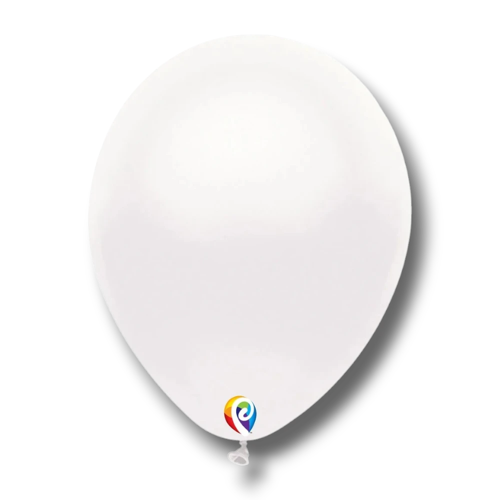 Bag of 12" Plain White Balloons (50 Count)