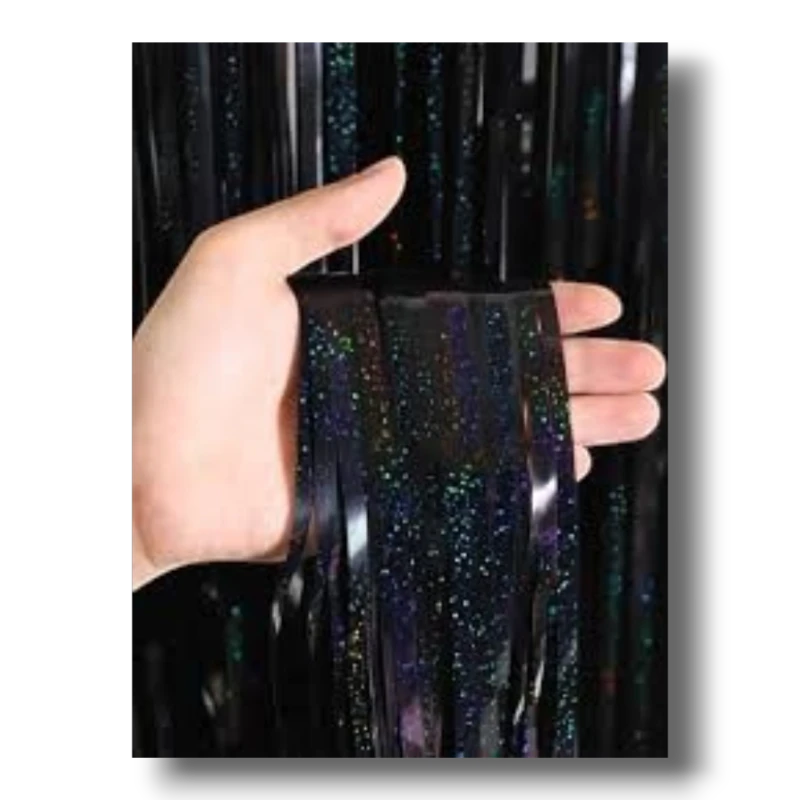 Black Holographic Curtain C/1