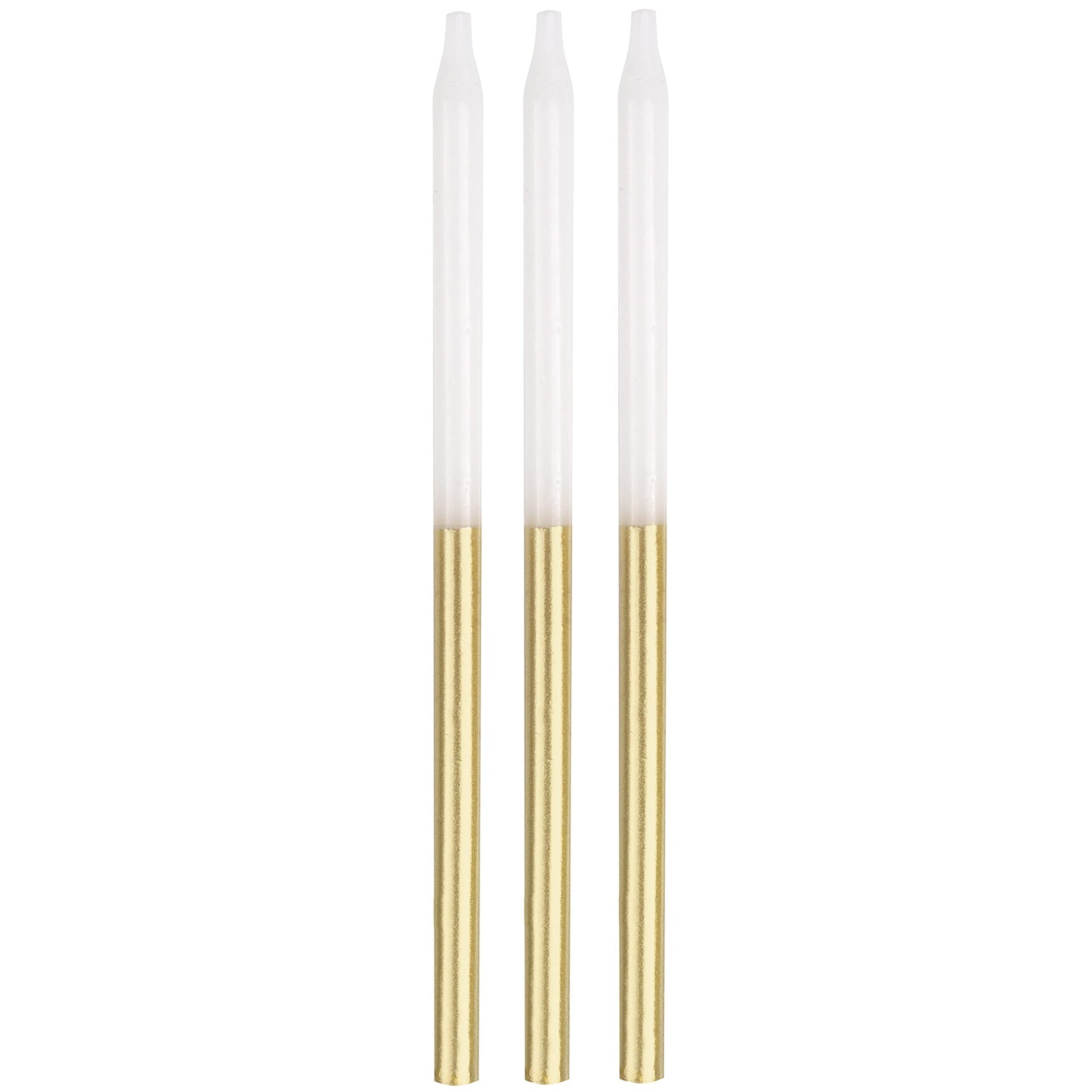 Long Candles Gold / White C/12
