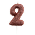 Rose Gold Candle Number 2 C/1