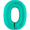 40" Balloon Number 0 Tiffany