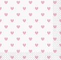 CH Pink Hearts Napkin C/16