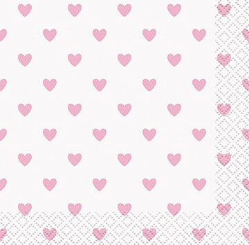 Servilleta CH Pink Hearts C/16