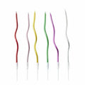 Vela Curva en Espiral Colores C/6