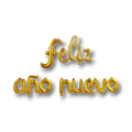 Letrero Feliz Año Nuevo Dorado C/1