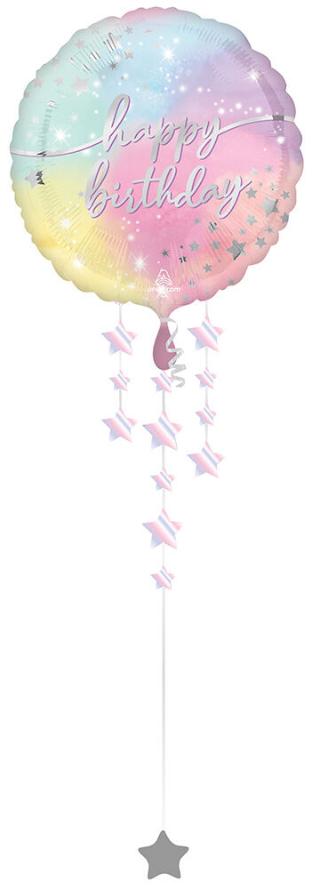 Globo 36" Luminous Birthday Drop A Line C/1