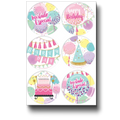 Happy Birthday Sweet Balloons Badge C/24