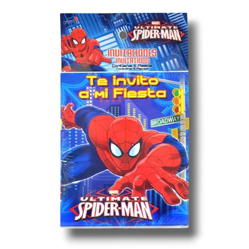 SpiderMan Invitation C/6
