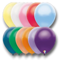 Bag of 12" Assorted Pearl Plain Balloons (50 count)